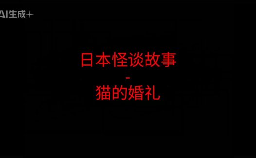 日本怪谈故事 – 猫的婚礼