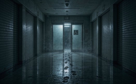 四楼尽头的无障碍厕所，里面明明只有我一个人