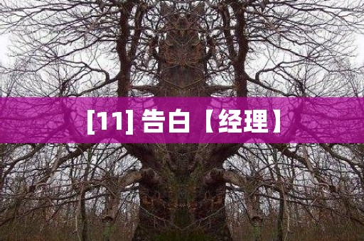 [11] 告白【经理】 日本恐怖故事