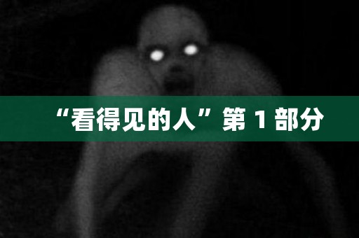 “看得见的人”第 1 部分 日本恐怖故事