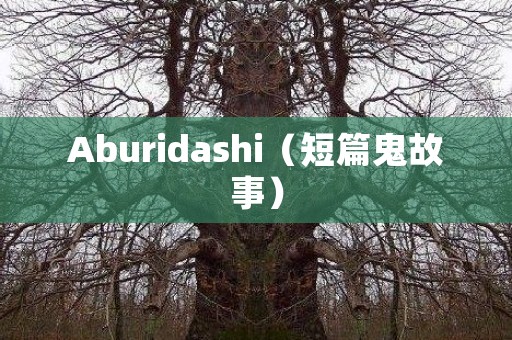 Aburidashi（短篇鬼故事） 日本恐怖故事