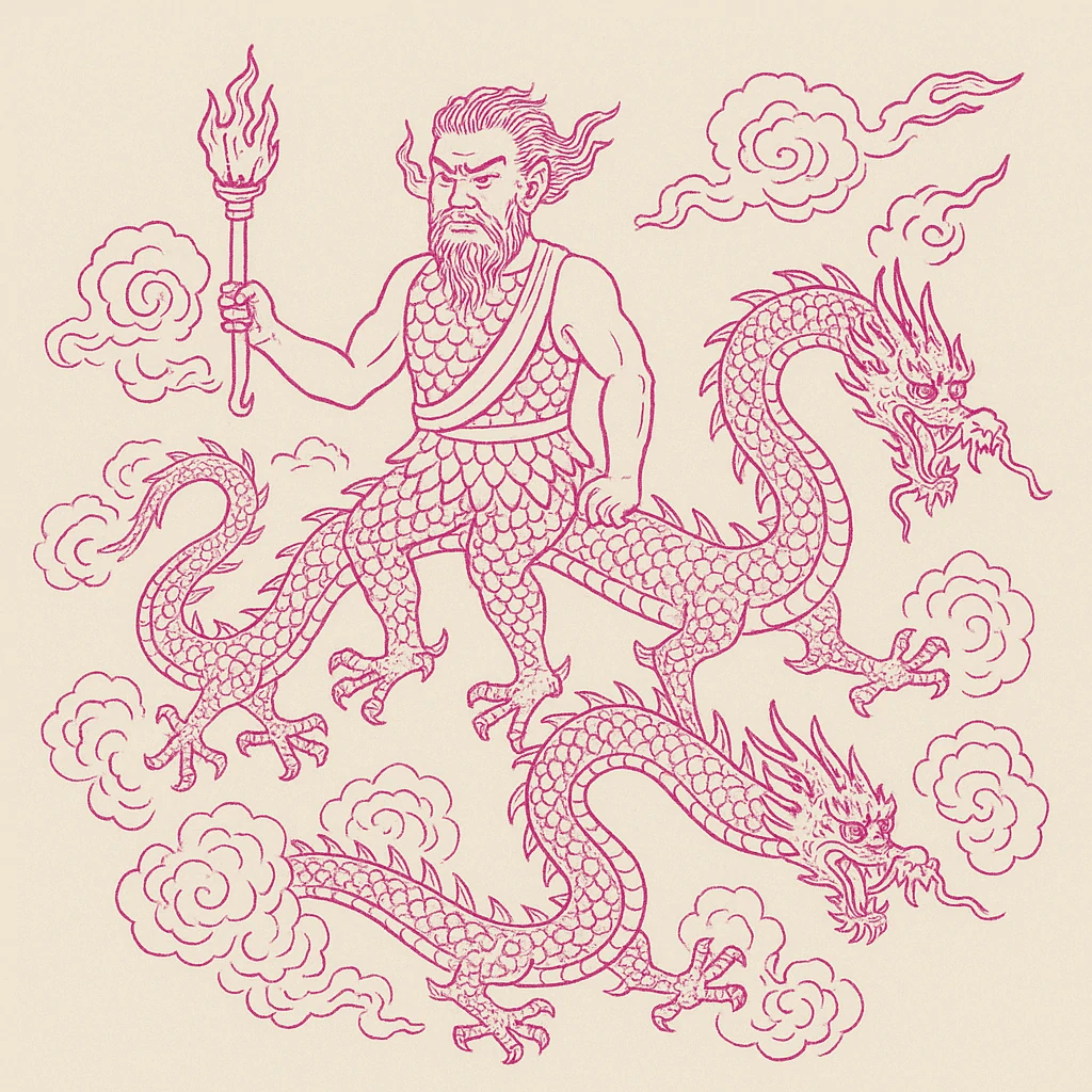祝融：上古火神的烈焰之威｜中国神话