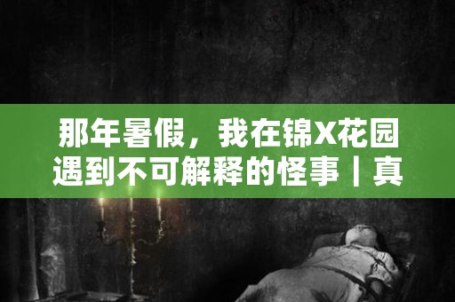 那年暑假，我在锦X花园遇到不可解释的怪事｜真实灵异故事分享（二）