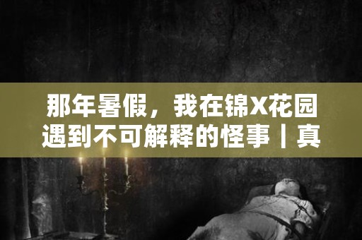 那年暑假，我在锦X花园遇到不可解释的怪事｜真实灵异故事分享（三）