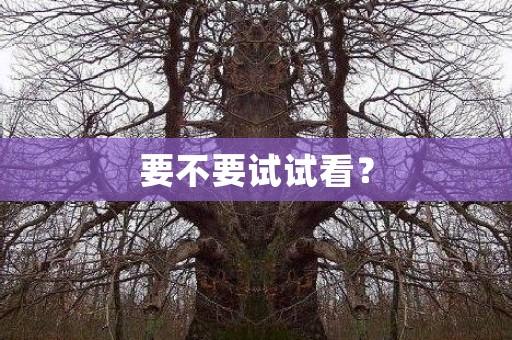 泰国恐怖故事 - 要不要试试看？