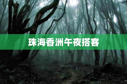 珠海香洲午夜搭客