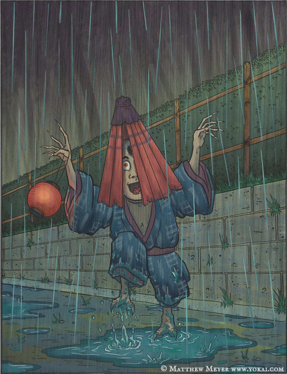 Amefuri kozō-雨降小僧(あめふりこぞう) 日本妖怪