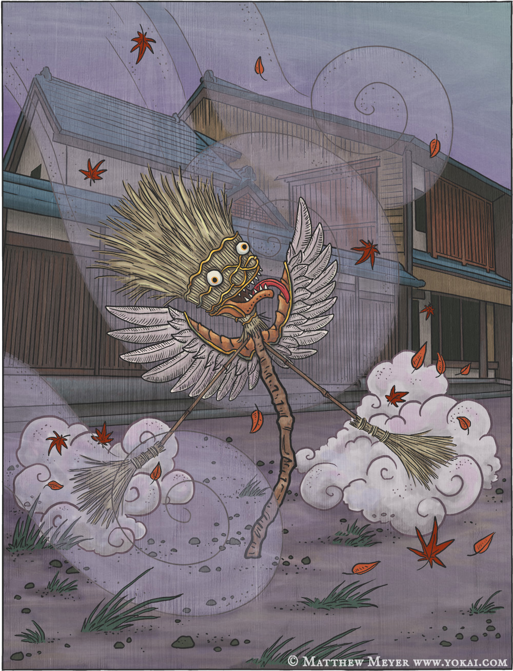 Hahakigami-箒神(ははきがみ) 日本妖怪