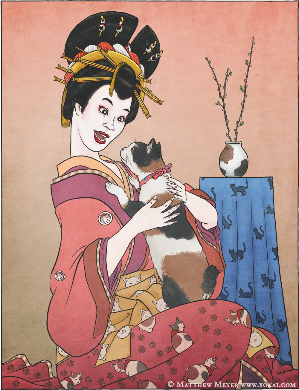 Maneki neko-招き猫(まねきねこ) 日本妖怪