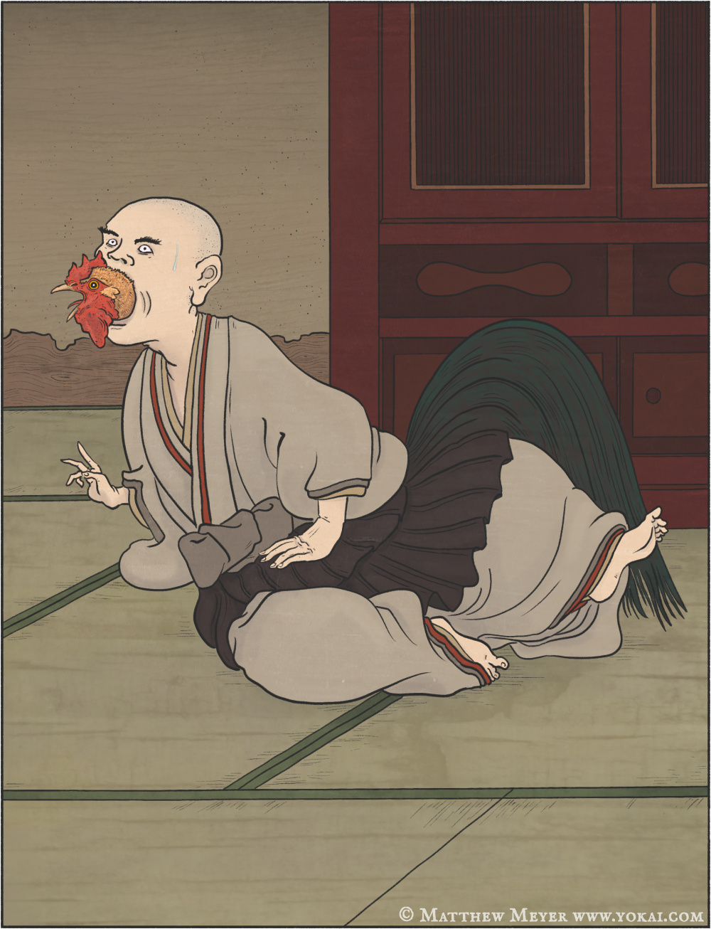 Niwatori no sō-鷄の僧(にわとりのそう) 日本妖怪