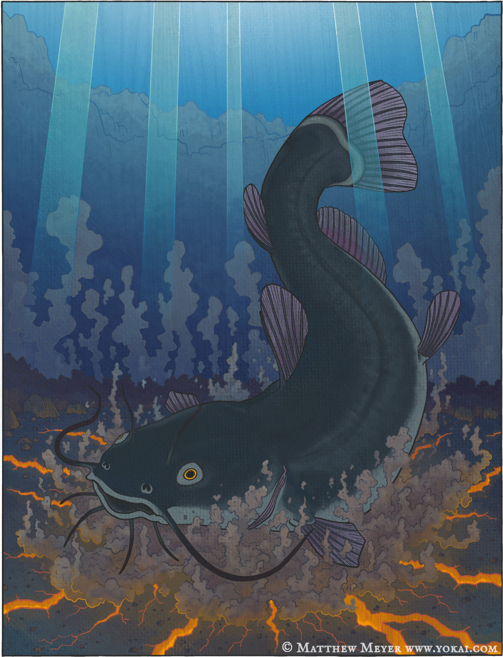 Ōnamazu-大鯰(おおなまず) 日本妖怪