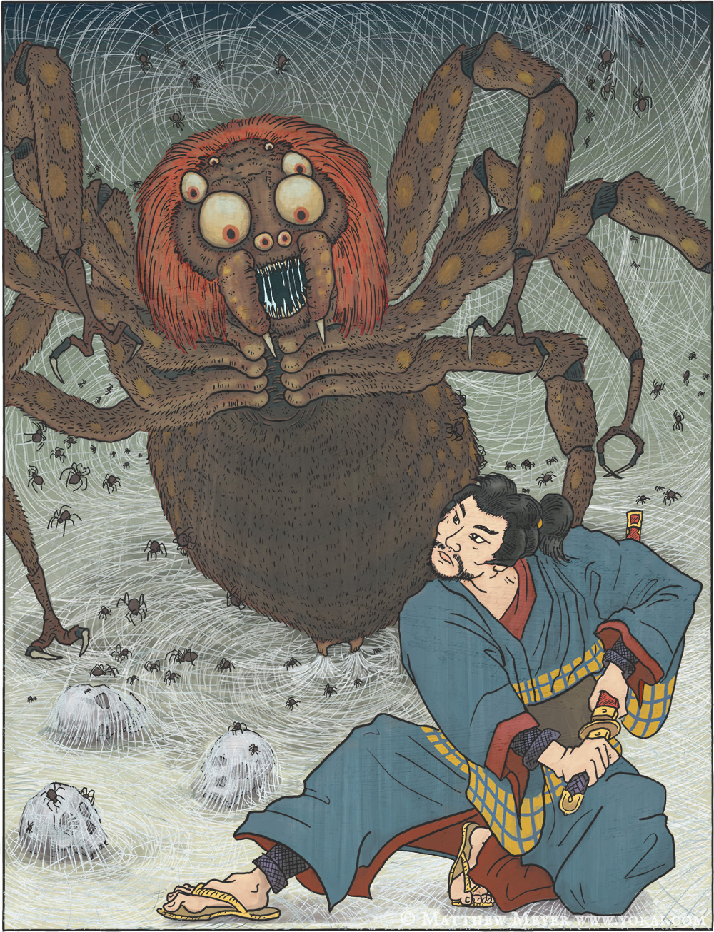 Tsuchigumo-土蜘蛛(つちぐも) 日本妖怪
