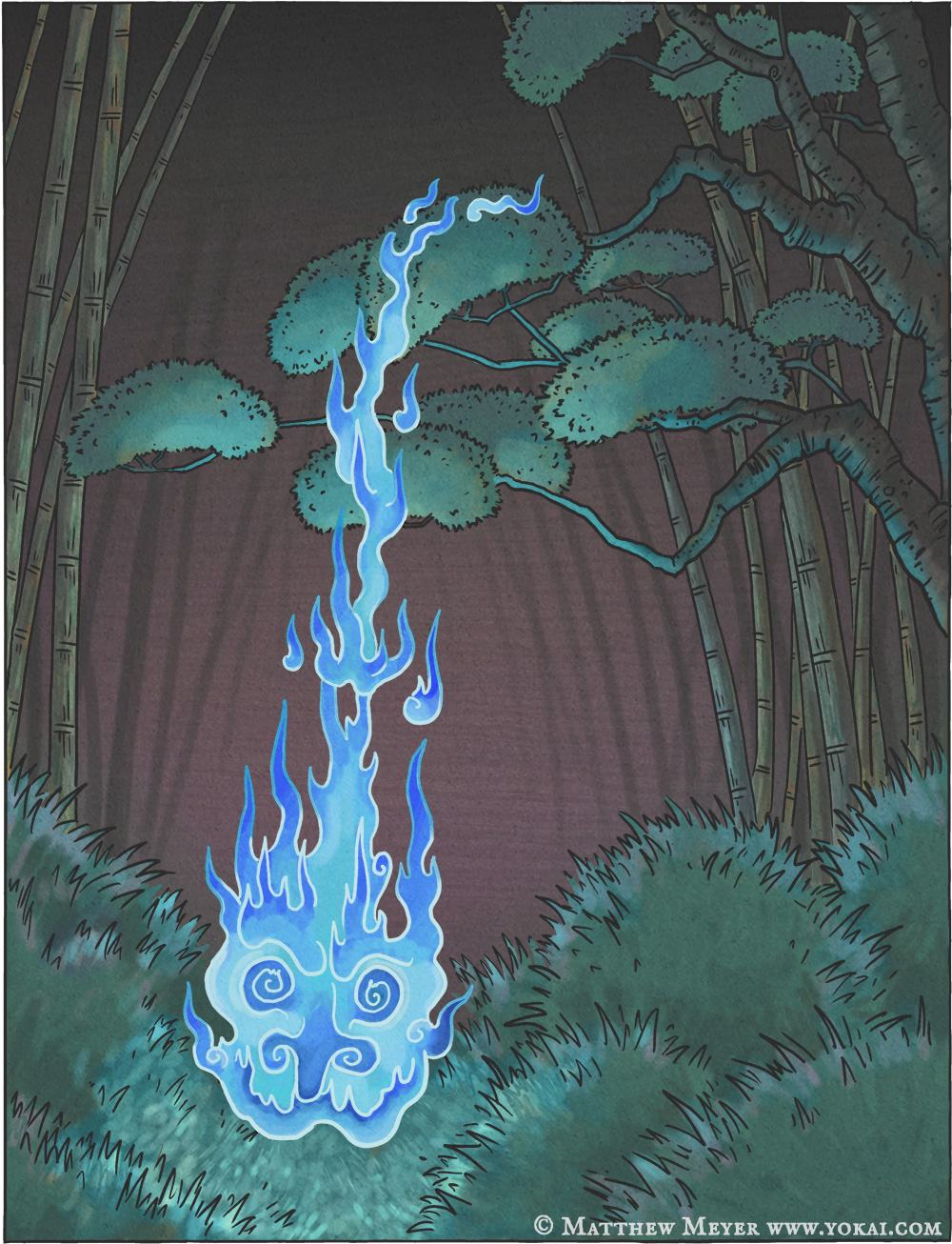 Tsurubebi-釣瓶火(つるべび) 日本妖怪